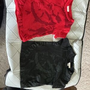 Diesel Kids Short Sleeve Tees - Red and Black